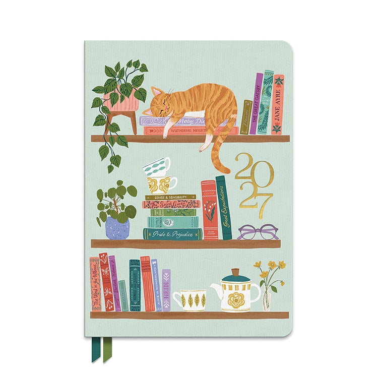 2027 Library Cat-alog Clara Clothbound Planner