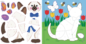 Color-By-Sticker Furry Friends Activity Book