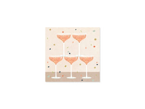 Champagne Cheers Pop-Up Enclosure Card