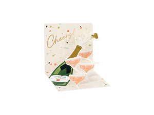 Champagne Cheers Pop-Up Enclosure Card