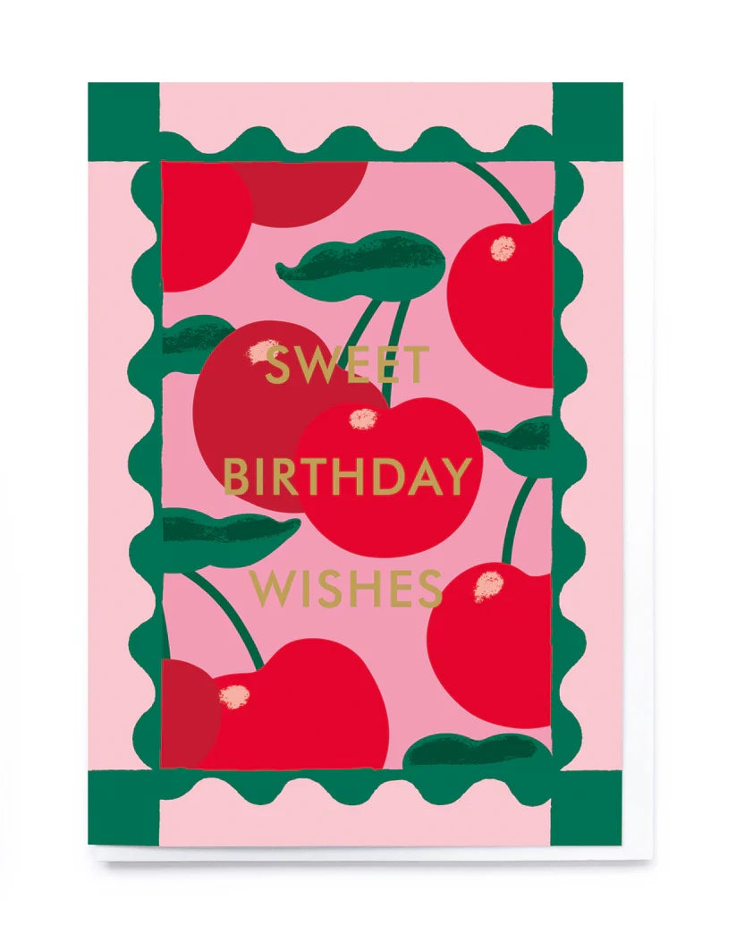 Sweet Cherries Birthday Card