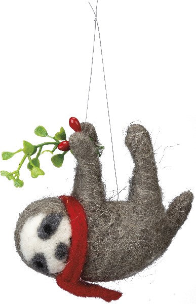 Christmas Sloth Ornament