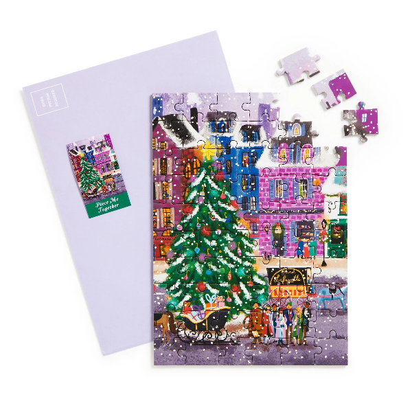 Christmas Square Puzzle Christmas Card