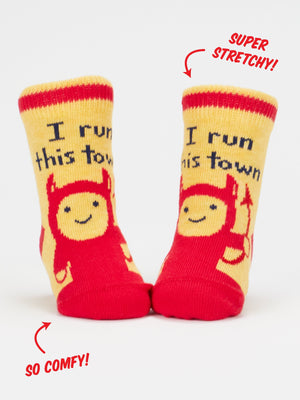 Blue Q Baby Socks | Total Chunk/Run This Town