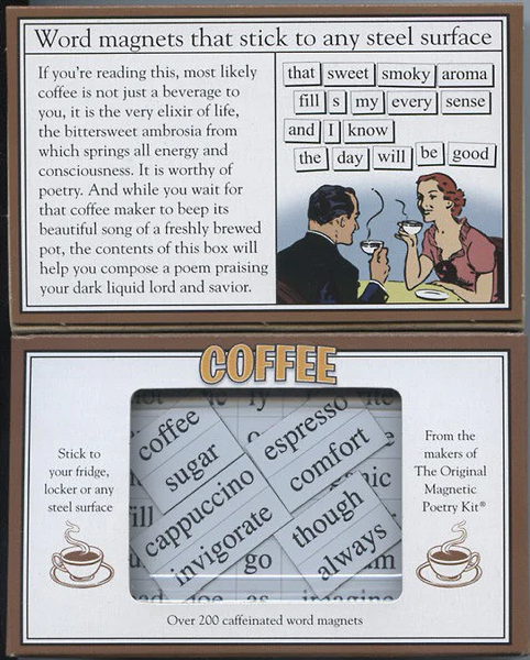 Magnetic Poetry Kit | Coffee Lover