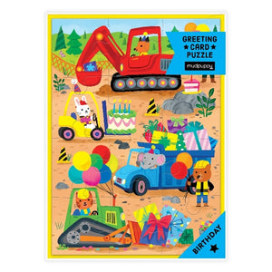 Construction Site Puzzle Card