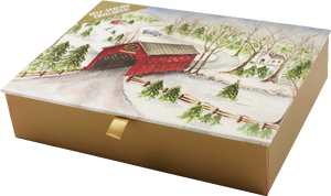 Covered Bridge Deluxe Boxed Holiday Cards | Set of 20