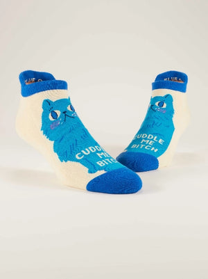 Blue Q Sneaker Socks | Cuddle Me Bitch