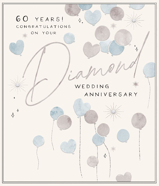 60th Diamond Anniversary Card