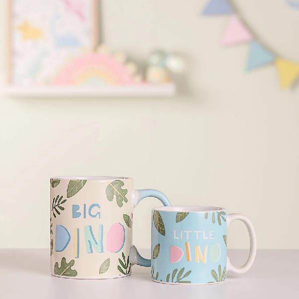 Big Dino Little Dino Mug Set