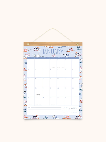 Studio Oh! 2025 12-Month Hanger Calendar | Dog Days