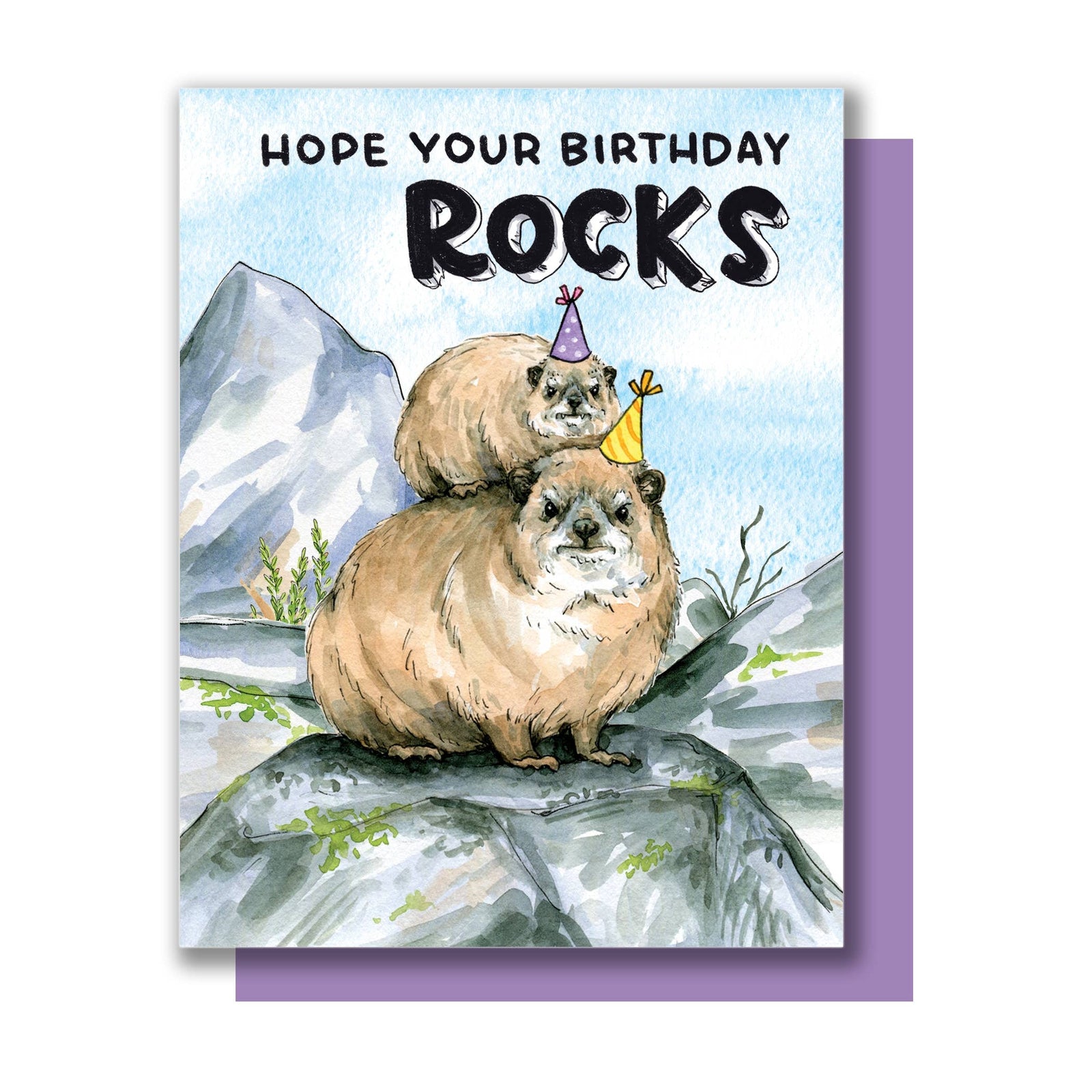 Rock Hyrax Birthday Card