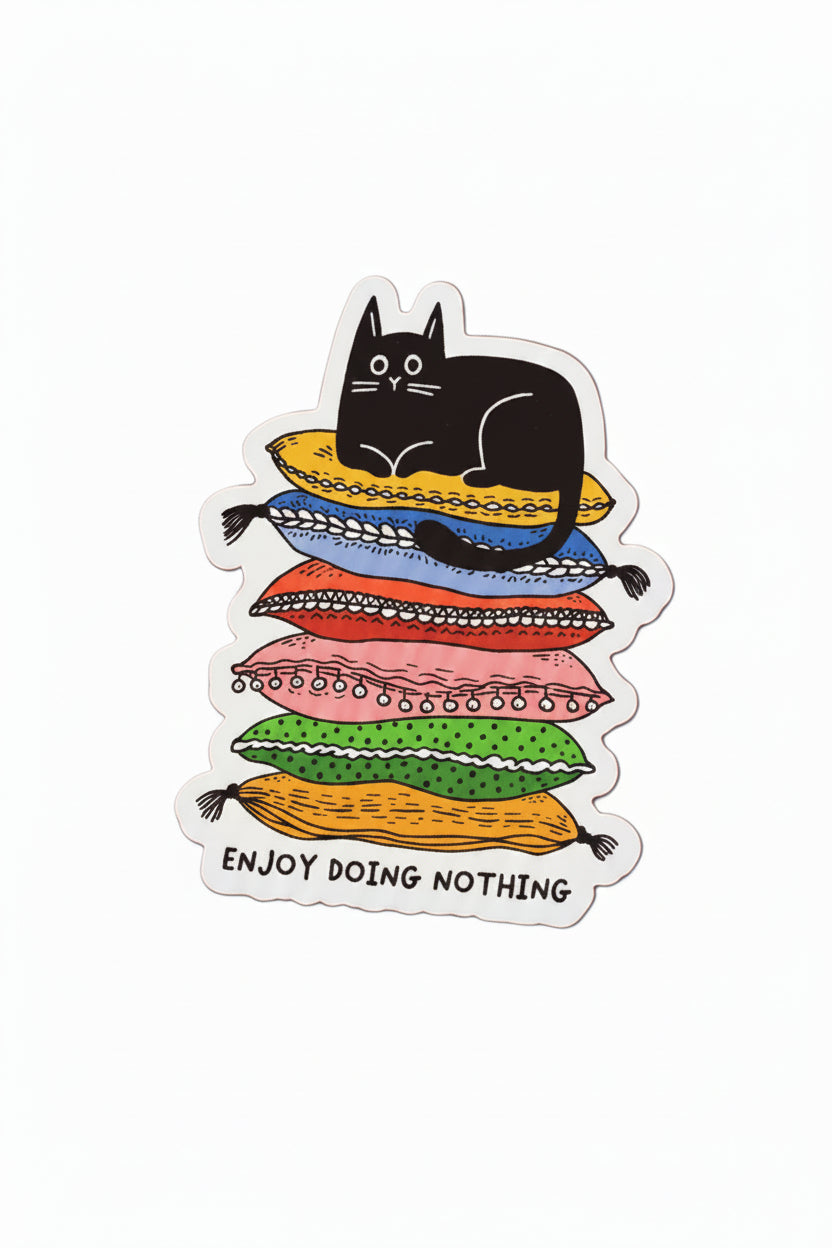 Enjoy Doing Nothing Vinyl Sticker