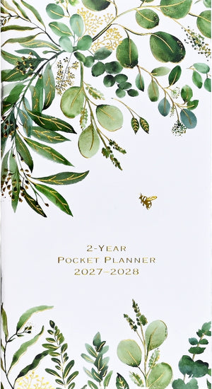2027-28 Peter Pauper 2-Year Pocket Planner | Eucalyptus