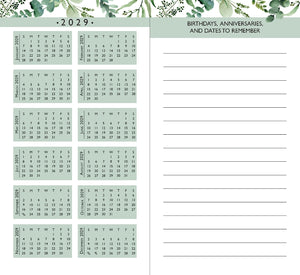 2027-28 Peter Pauper 2-Year Pocket Planner | Eucalyptus