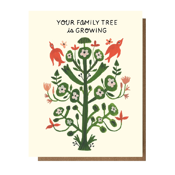 Family Tree Baby Card