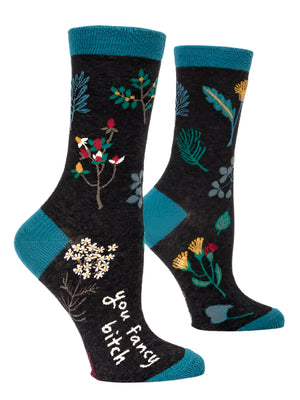 Blue Q Women's Crew Socks | You Fancy Bitch