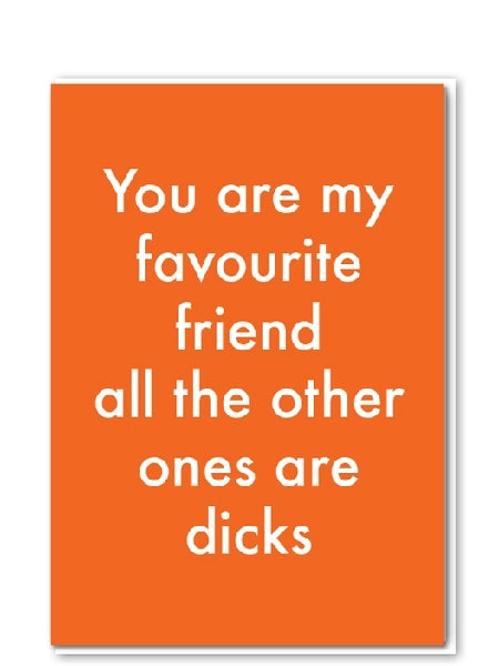 Favourite Friend Friendship Card