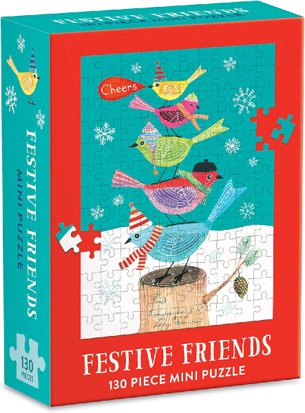 Galison 130 Piece Puzzle | Festive Friends