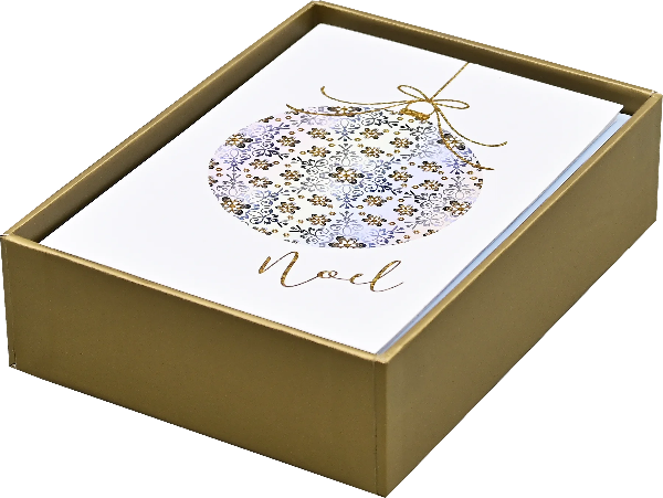 Filigree Ornament Boxed Holiday Cards | Set of 20