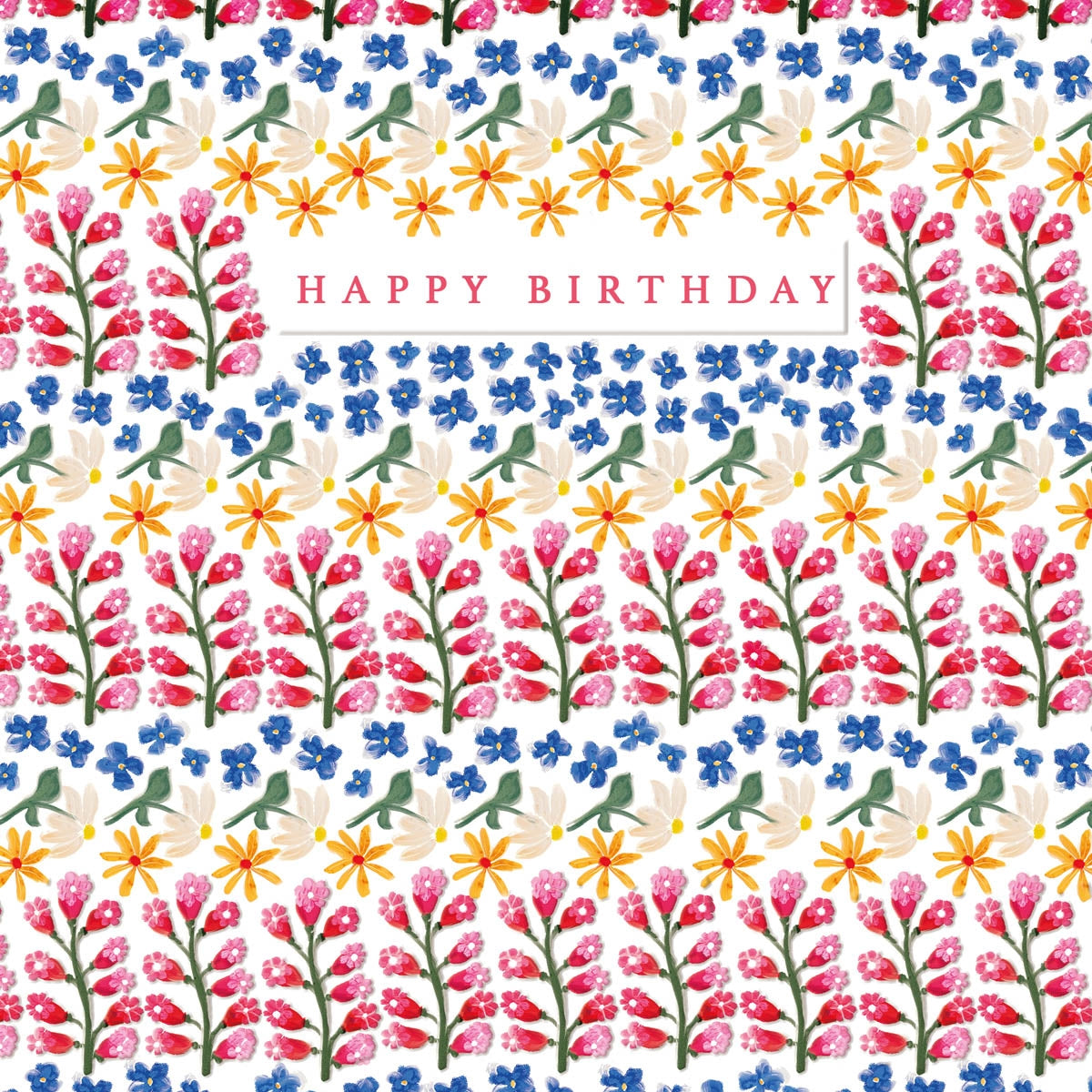 Fleurs Garden Birthday Card