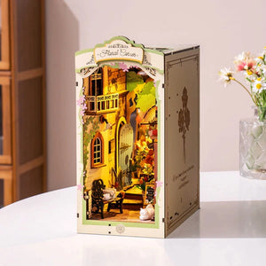 DIY Miniature Book Nook Kit | Floral Corner