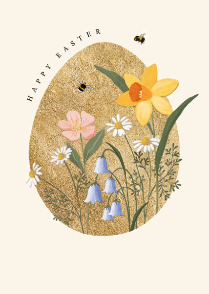 Floral Easter Egg Card