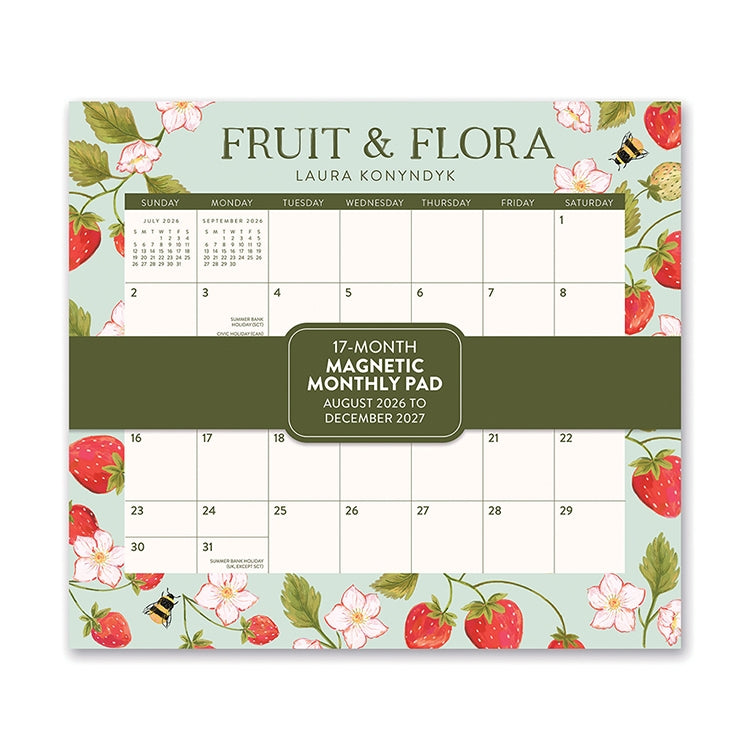 Fruit And Flora Magnetic Monthly Pad