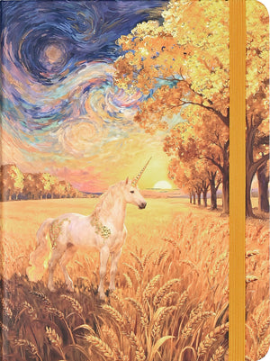Golden Unicorn Mid Size Journal