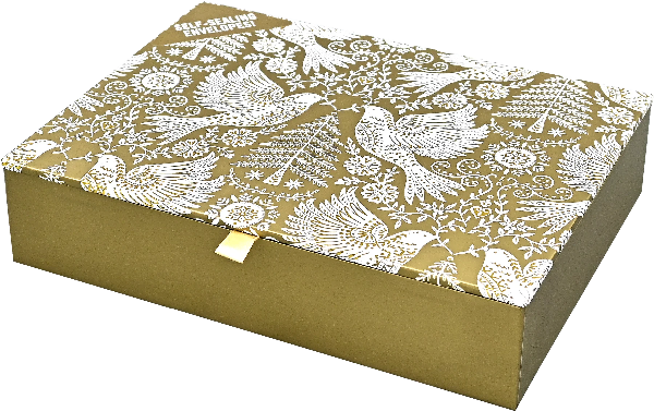 Golden Doves Boxed Holiday Cards | Set of 20