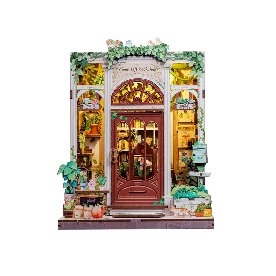 DIY Miniature Book Nook Kit | Green Life Bookshop