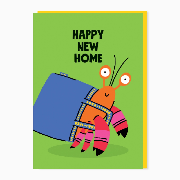 Hermit Crab New Home Card