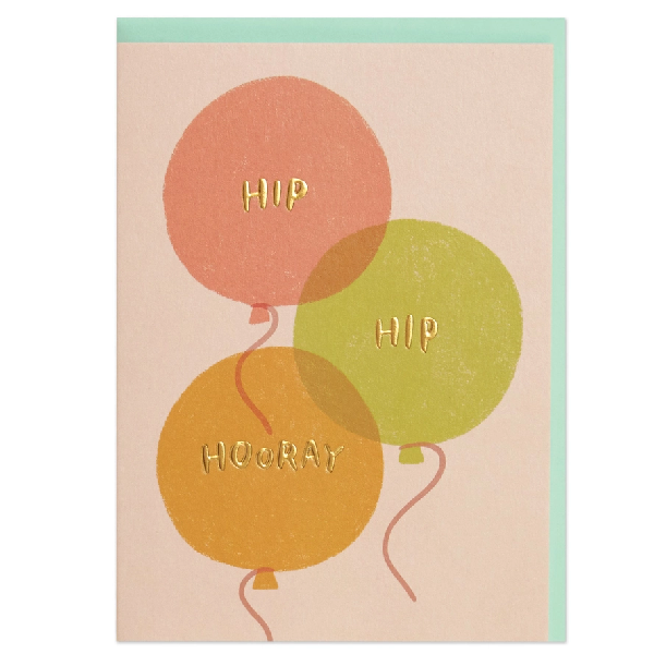 Hip Hip Hooray Birthday Card