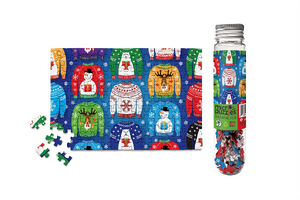 MicroPuzzles 150 Piece Mini Jigsaw Puzzle | Holiday Sweaters