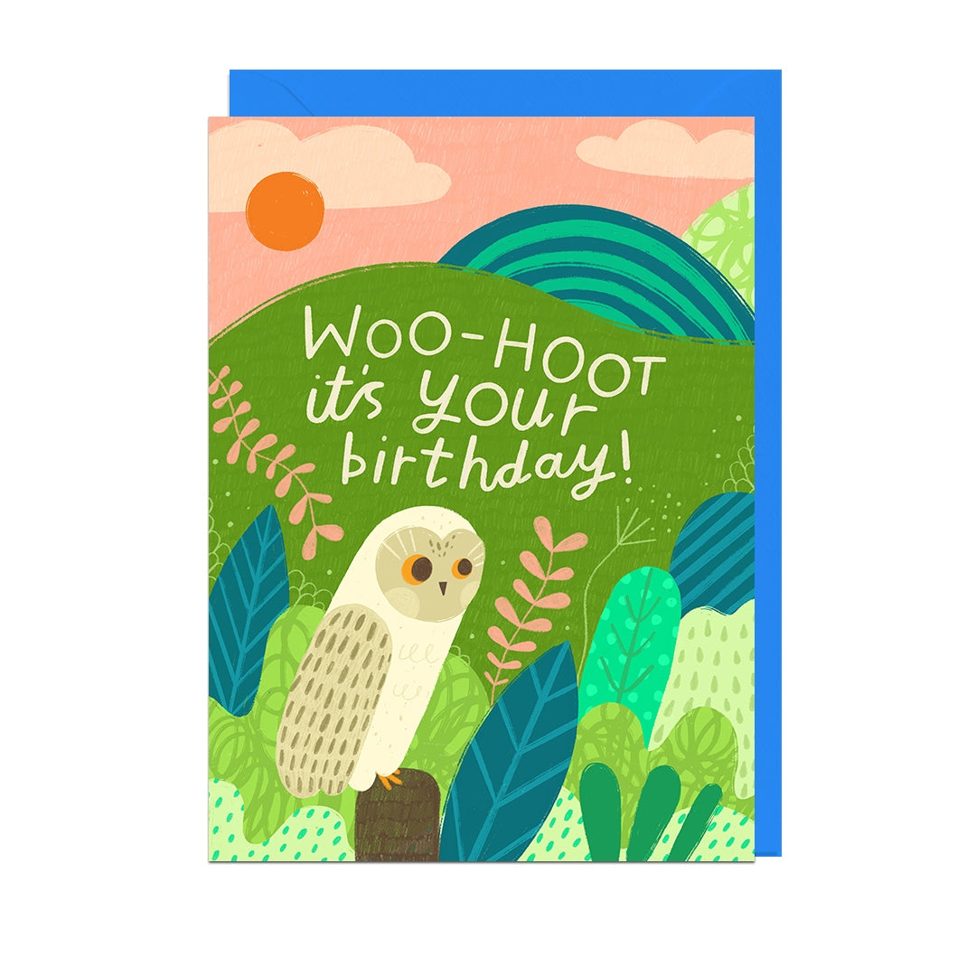 Hoot Owl Birthday Card
