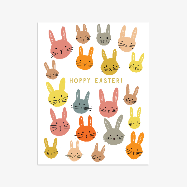 Hoppy Bunnies Easter Card