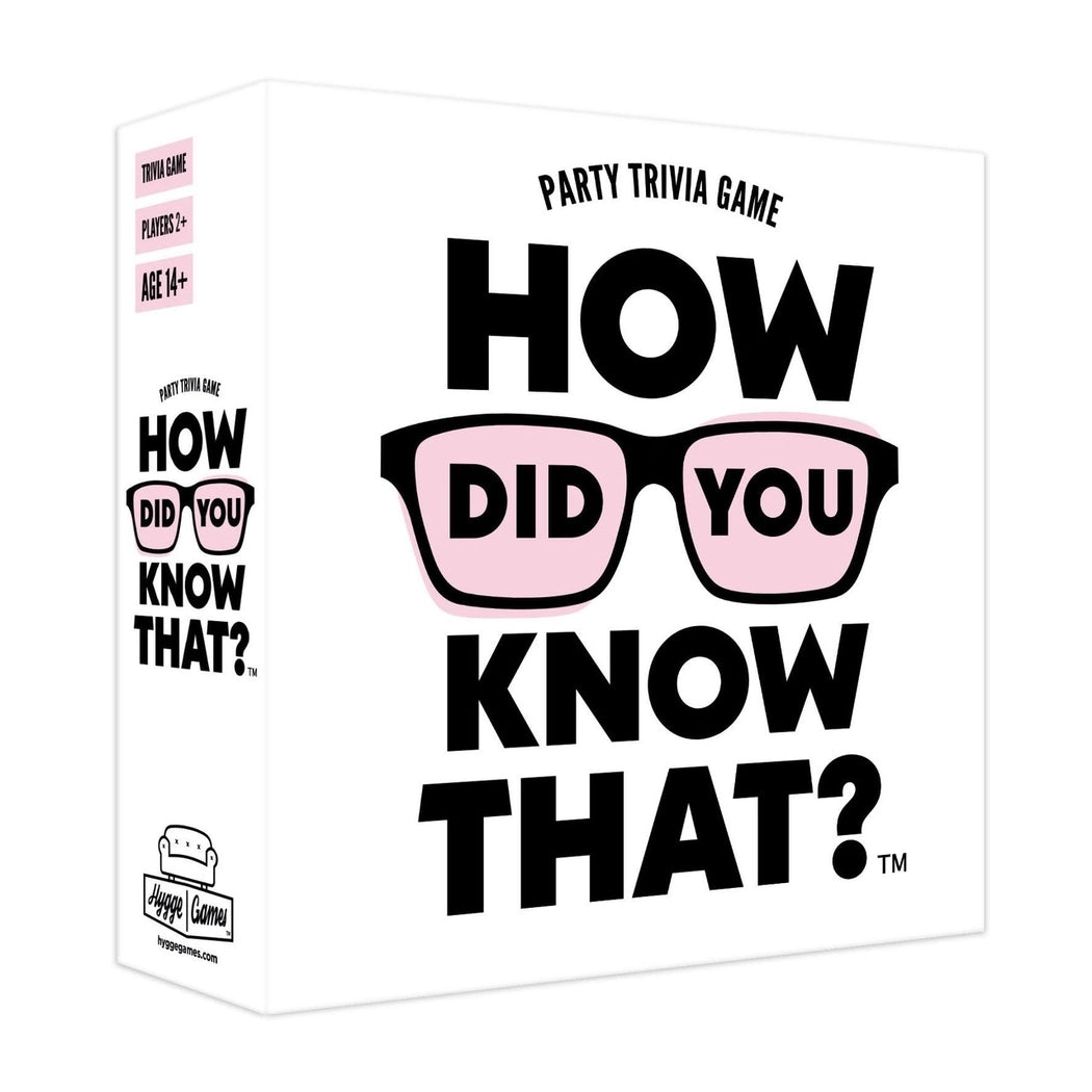 How Do You Know That? Game