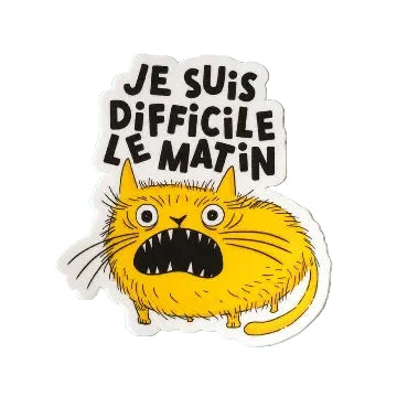 Je Suis Difficile Vinyl Sticker