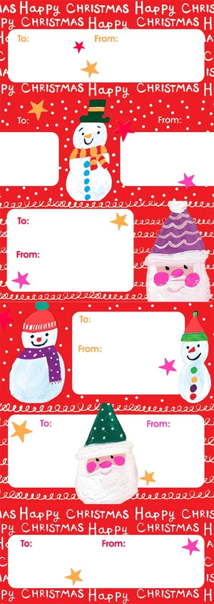 Jolly Christmas Gift Sticker Set