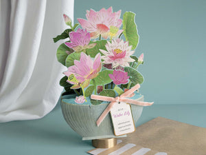 July Birth Flower Pop-Up Card