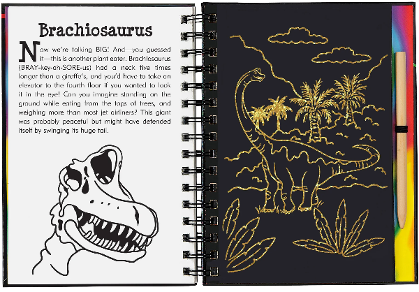 Scratch & Sketch Activity Book | Jurassic And Beyond