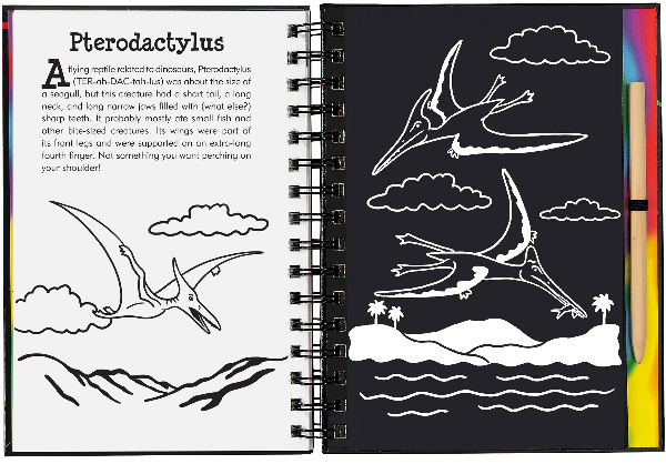 Scratch & Sketch Activity Book | Jurassic And Beyond