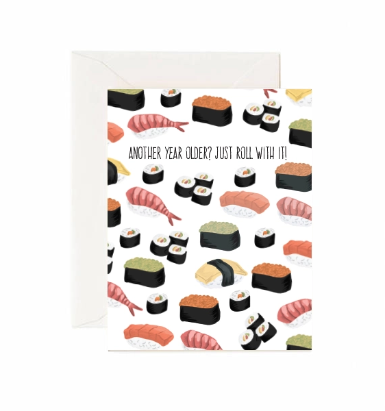 Sushi Roll With It Birthday Card