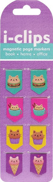 i-Clip Magnetic Bookmark Set | Kawaii Cats