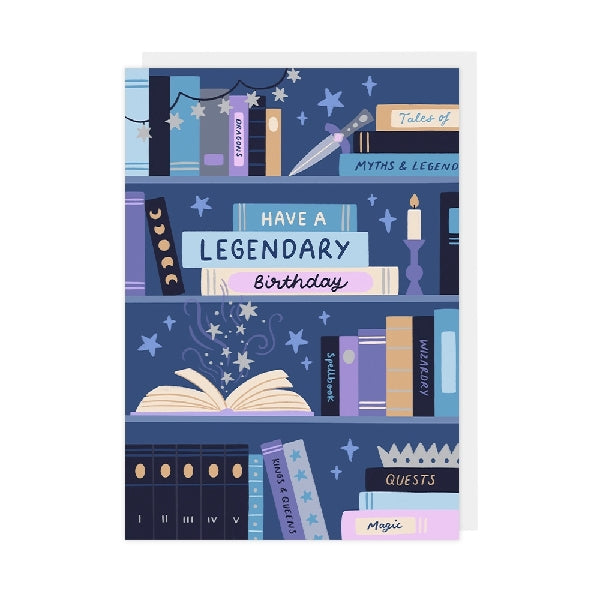 Legendary Book Birthday Card