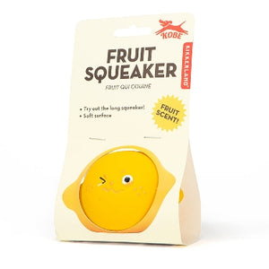 Lemon Fruit Squeaker Dog Toy
