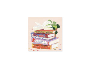 Literary Birthday Pop-Up Enclosure Card