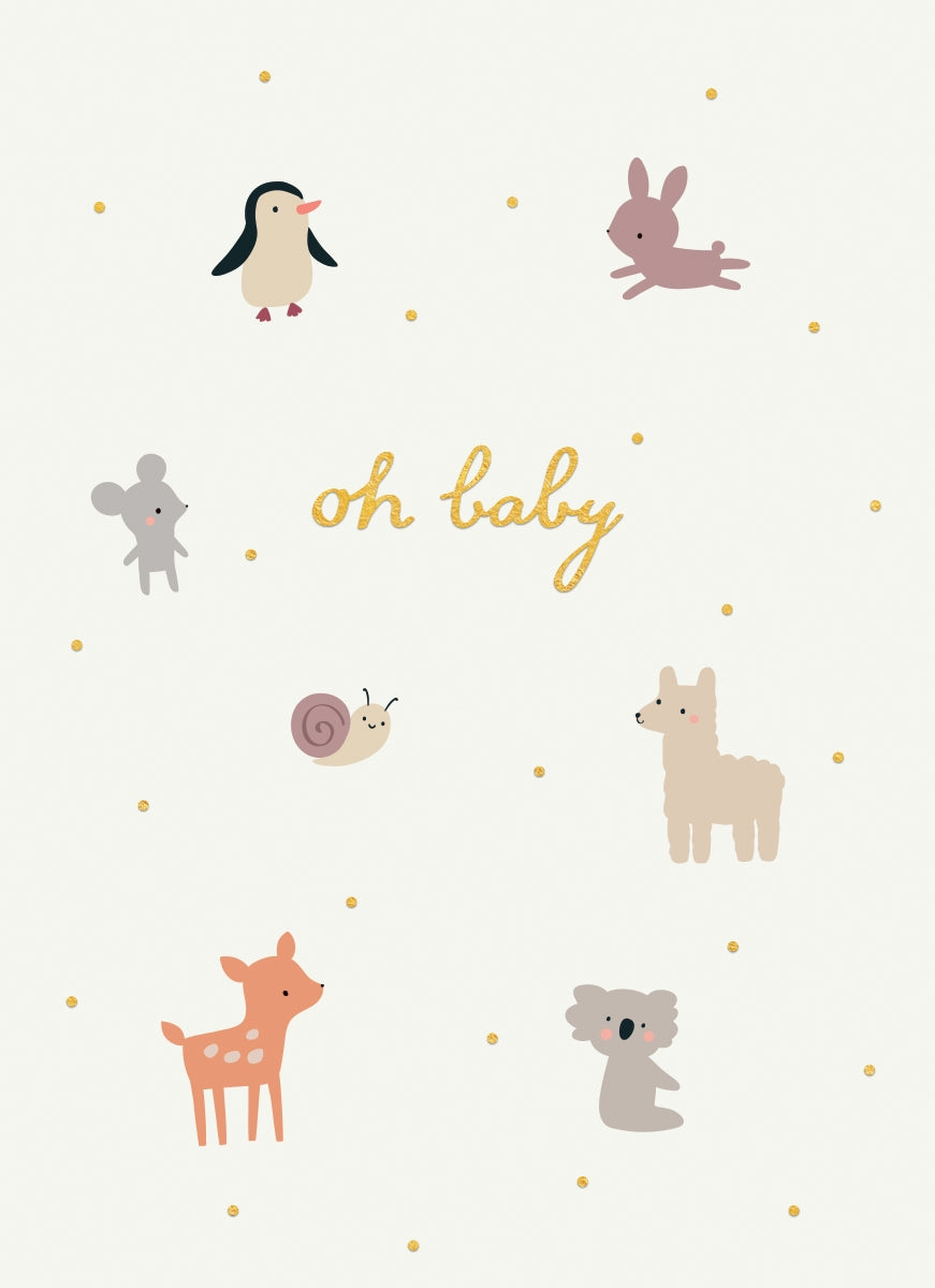 Little Friends Baby Card
