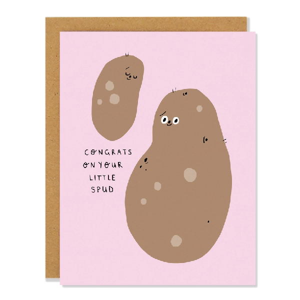 Little Spud Baby Card