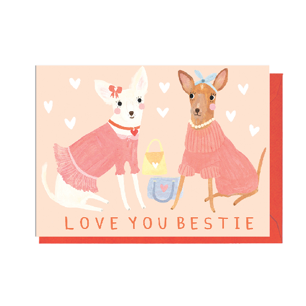 Love You Bestie Friendship Card